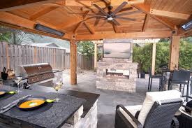 Move the party outdoors and create a space that's perfect for cooking and entertaining. Backyard Kitchen Bars Paradise Restored Landscaping