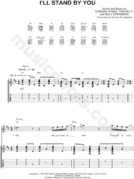 I'll stand by you is a 1994 song recorded by the pretenders from their sixth studio album, last of the independents. The Pretenders I Ll Stand By You Guitar Tab In D Major Download Print Sku Mn0085618