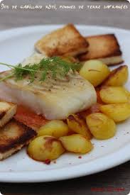 Dos De Cabillaud Roti A La Grenobloise Pommes De Terre Safranees Cuisine Poisson Cuisine Recettes De Cuisine