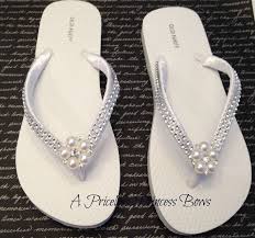 Bridal Flip Flops Bridal Flipflop Wedding Flip Flops Pearl Rhinestone Flip Flops Bridesmaid Beach Wedding 30 Colors Available Bling Flip Flops Bridal Flip Flops Bling Wedding Shoes