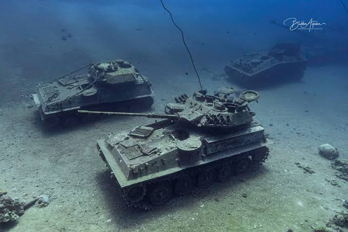 See The World's First Underwater Military Museum in Aqaba | Deep Blue Dive  Center