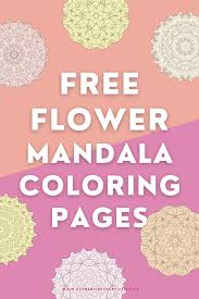 Gladioli are such pretty summer flowers! Simple Flower Mandala Colouring Pages For Adults Clementine Creative