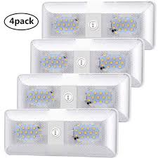 Amazon Com Bluefire 4 Pack Upgraded Super Bright Dc 12v Led Rv Ceiling Double Dome Light Rv Interior Lighti Dome Lighting Dome Light Fixture Interior Lighting