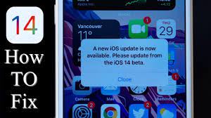 How To Fix New Ios Update Is Now Available Please Update From Ios 14 Beta Bug Ios 14 2 Gm Date Youtube