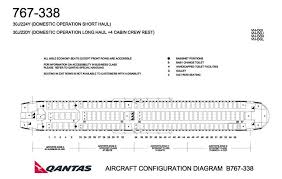 Qantas Airlines Boeing 767 300 Aircraft Seating Chart