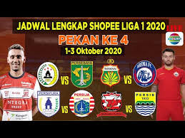 Resmi Jadwal Lengkap Shopee Liga 1 2020 Pekan Ke 4 1 3 Oktober 2020 Live Indosiar Youtube