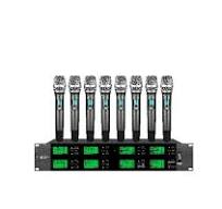 8 Channels Professional Digital Microfono UHF Wireless Condenser Handheld  Microphone