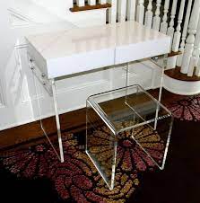 Find all of it right here. Hand Crafted The Lucite Desk 2 Drawer Vanity Clear Mirrored White Many Colors Options Available By Custom Acrylic Lucite Creations By Matthew James Custommade Com