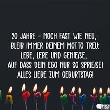 Spruche Zum 20 Geburtstag Geburtstagsspruche Und Wunsche