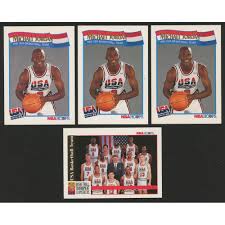 Michael jordan rookie card psa graded value and prices. Lot Of 4 1992 Skybox Nba Hoops Basketball Cards With Team Usa Tournament Of Americas 3 Michael Jordan Nba Hoops Pristine Auction