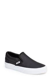 Black And White Slip On Vans Womens Vans Classic Perforated Slip On Sneaker Women Nordstrom Vans Classic Slip On Sneaker Slip On Sneaker Classic Sneakers
