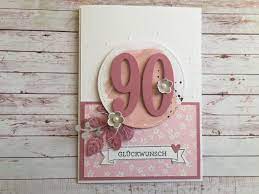 Geburtstag ist ein sehr wichtiger meilenstein. Stempeltrina Eine Karte Zum 90 Geburtstag Karten Zum Jahrestag Geburtstagskarte Geburtstag Karte