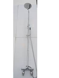 Maybe you would like to learn more about one of these? Deck Thermostatic Bath Shower Mixer Taps Rigid Riser Rain Head Pencil Hand Shower Set Panda Online Ltd