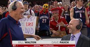Bill Walton Brought Up Larry Craig S Wide Stance During Washington Gonzaga