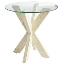 Simon Mother Of Pearl X End Table Base Table Base Antique White Furniture End Tables