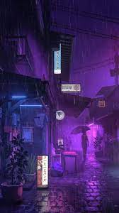 Neon aesthetic wallpapers hd desktop and mobile backgrounds. Dark Purple Anime Wallpapers Wallpaper Cave