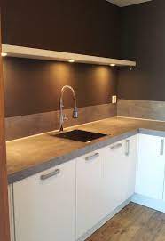 blinde wandplank met led spotjes keuken idee keukenplank keuken
