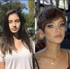 Finally, I dared to say goodbye to long hair by also changing the color to  try short! Now, I hesitate between the two cuts… 🤔 Which one suits me best  in your