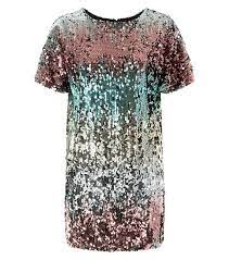 4.4 out of 5 stars 196. Mehrfarbiges T Shirt Kleid Mit Pailletten Und Streifen New Look