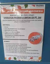 Surabaya autocomp indonesia ngoro industri. Khusus Yang Pernah Bekerja Di Pt Sai Portal Berita Sidoarjo