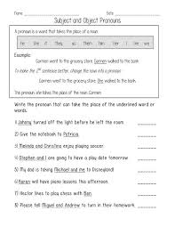 Subject And Object Pronouns Worksheet Exercicios De Ingles Aulas De Ingles Educacao