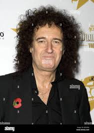 Brian May arrives at the Classic Rock Roll of Honour Awards 2009 held at  the Park Lane Hotel in central London Stock Photo
