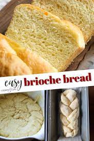This Soft And Fluffy Brioche Bread Is An Amazing Side Dish For So Many Meals It S An Easy Yeast Bread Tha Brioche Bread Brioche Bread Recipe Homemade Brioche