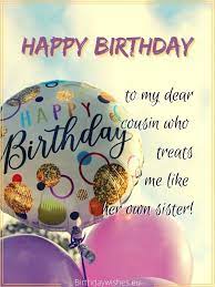 A cute and precious cousin is plus one, i pray that you should find top 40 happy birthday sister in law quotes, sms, status. Happy Birthday Cousin Sister Birthday Wishes For Cousin Female