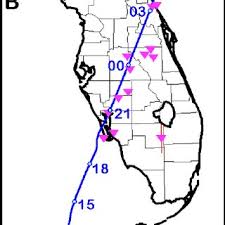 Charts Related To Hurricane Charleys Tornadoes A 18 Utc