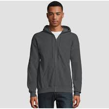Jerzees casual wear on sale at full source! Hanes Men S Ecosmart Fleece Full Zip Hooded Sweatshirt Dark Gray S Target