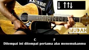 Audy)di tempat inidi tempat pertama aku menemukanmukembali ku datangi tempat initapi ku dengan yang lainsamar ku d. Kunci Gitar Virgoun Selamat Tinggal