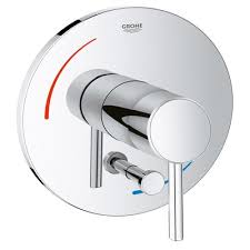 Grohe Concetto Soft Single Handle Tub And Shower Faucet Trim Only Finish Starlight Chrome Shower Valve Shower Tub Shower Faucet