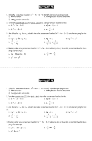 Maybe you would like to learn more about one of these? Doc Soal Matematika Sma Ulangan Harian Persamaan Kuadrat Nur Lilla Academia Edu