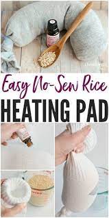Easy No Sew Diy Rice Heating Pad Living Well Mom Recipe Diy Rice Heating Pad Diy Heating Pad Rice Heating Pads