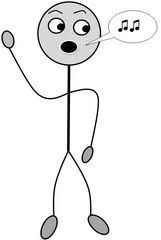 Verb Singen Sing Verb Illustration Zeichnung Singen Sing Clipart Bildkarte Bildkarten Lehramt Clipart