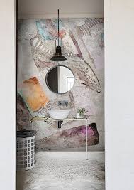 wall deco marmilla waterproof wallpaper behangfabriek badkamer