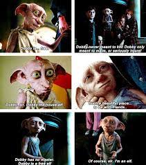 Offend dobby! choked the elf. Harry Potter World On Twitter Dobby Quotes