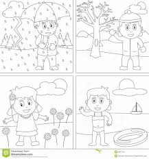 Printable 4 Seasons Coloring Page 8 Best Images Of Free Printable Winter Clothes Worksheet 54476 In 2020 Seasons Worksheets Coloring Pages Preschool Coloring Pages