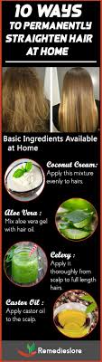 The mixture of coconut milk and lemon juice helps manage your frizzy hair starting with the first use. 10 Ways To Permanently Straighten Hair At Home Hairstraighten Http Www Remedieslore Com How T Straightening Curly Hair Straightening Hair Tips Hair Lengths