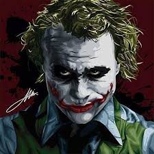 Amazon Com Pop Art Movie Quotes Joker Dark Knight Canvas Artwork Modern Wall Decor Handmade