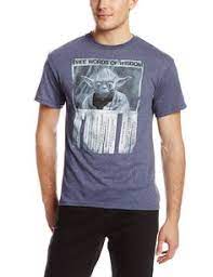 Star Wars Men S Words Of Wisdom T Shirt Navy Heather Small Star Wars Men Mens Tshirts Men