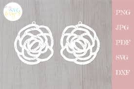 Download Leather Earrings Svg Flower Earring Svg Graphic By Mysvgdesigns Creative Fabrica