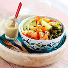 Bol De Riz Au Saumon Fume Facon Poke Bowl Recette Riz Au Saumon Bols De Riz Saumon Fume