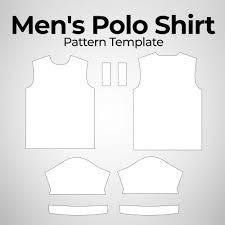Download Men S Polo Shirt Sewing Pattern Template Psd Mockup Files