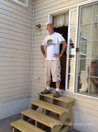 Pin By Heather Wasniak On Home Freestanding Deck Deck Stairs Deck Steps