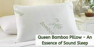 Queen Bamboo Pillow An Essence Of Sound Sleep Pillows Bamboo Pillow Foam Pillows