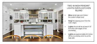 How far apart should island lights be. How To Space Pendant Lights Over An Island Pro Tips