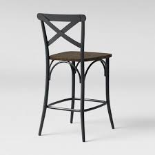 Malden French Counter Height Barstool Black Threshold Counter Stools Wood Counter Stools Black Bar Stools