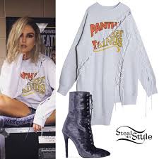 I pick myself apart & cry when i get papped in a bikini. | Steal Her Style Celebrity Fashion Identified Little Mix Outfits Perrie Edwards Style Little Mix Style