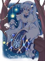 snow miku 2021 2 ちゅんさん 2021 イラスト 冬イラスト ボカロ 画像